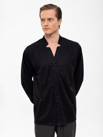 Coupe regular Chemise Antioch en noir