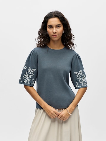 OBJECT Pullover 'OBJFlora' in Blau: Vorderseite