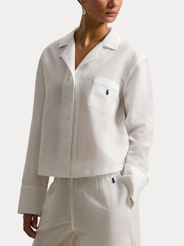 Pyjama ' Summer Linen ' Polo Ralph Lauren en blanc