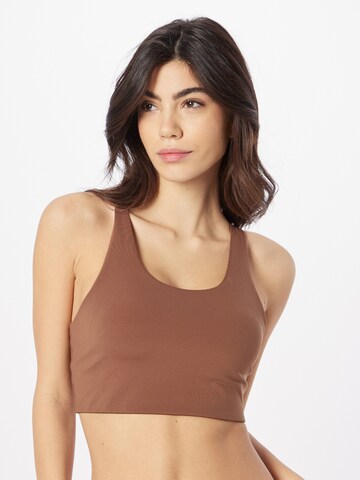 Soutien-gorge de sport 'NADA' ONLY PLAY en marron : devant