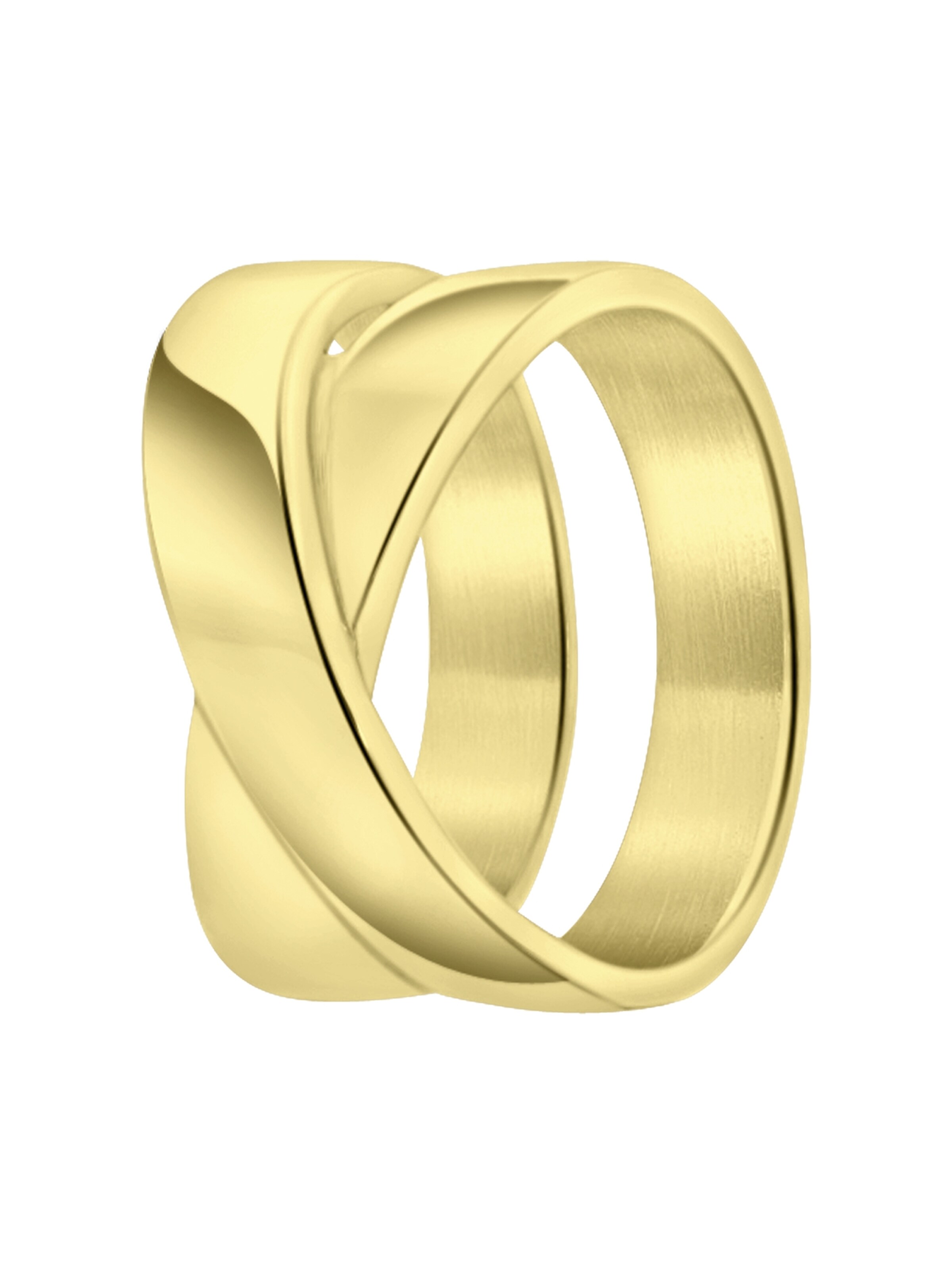 Lucardi Ring in Goud: voorkant