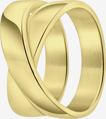 Lucardi Ring in Goud: voorkant