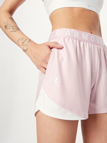 Regular Pantalon de sport 'Play Up Shorts 3.0' UNDER ARMOUR en rose