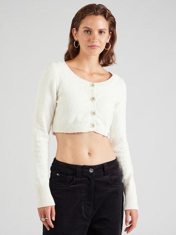 Calvin Klein Jeans - Casaco de malha em branco: frente