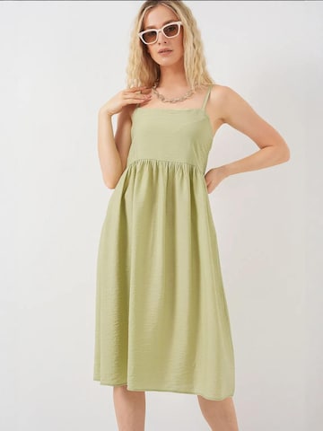 Bigdart - Vestido de verão em verde: frente