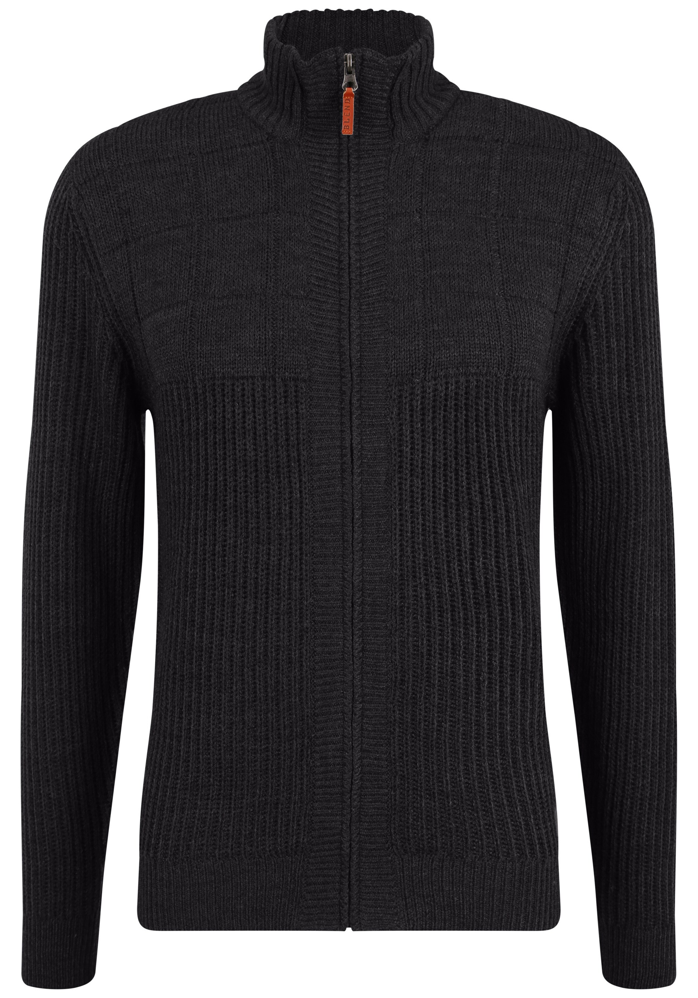 BLEND - Cárdigan 'Oteros' en negro: frente