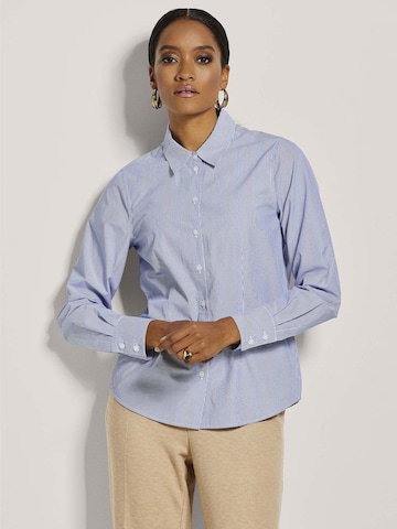 MADELEINE Blouse in Blauw: voorkant