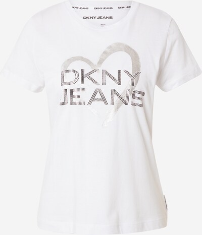 Tricou DKNY pe gri / argintiu / alb, Vizualizare produs