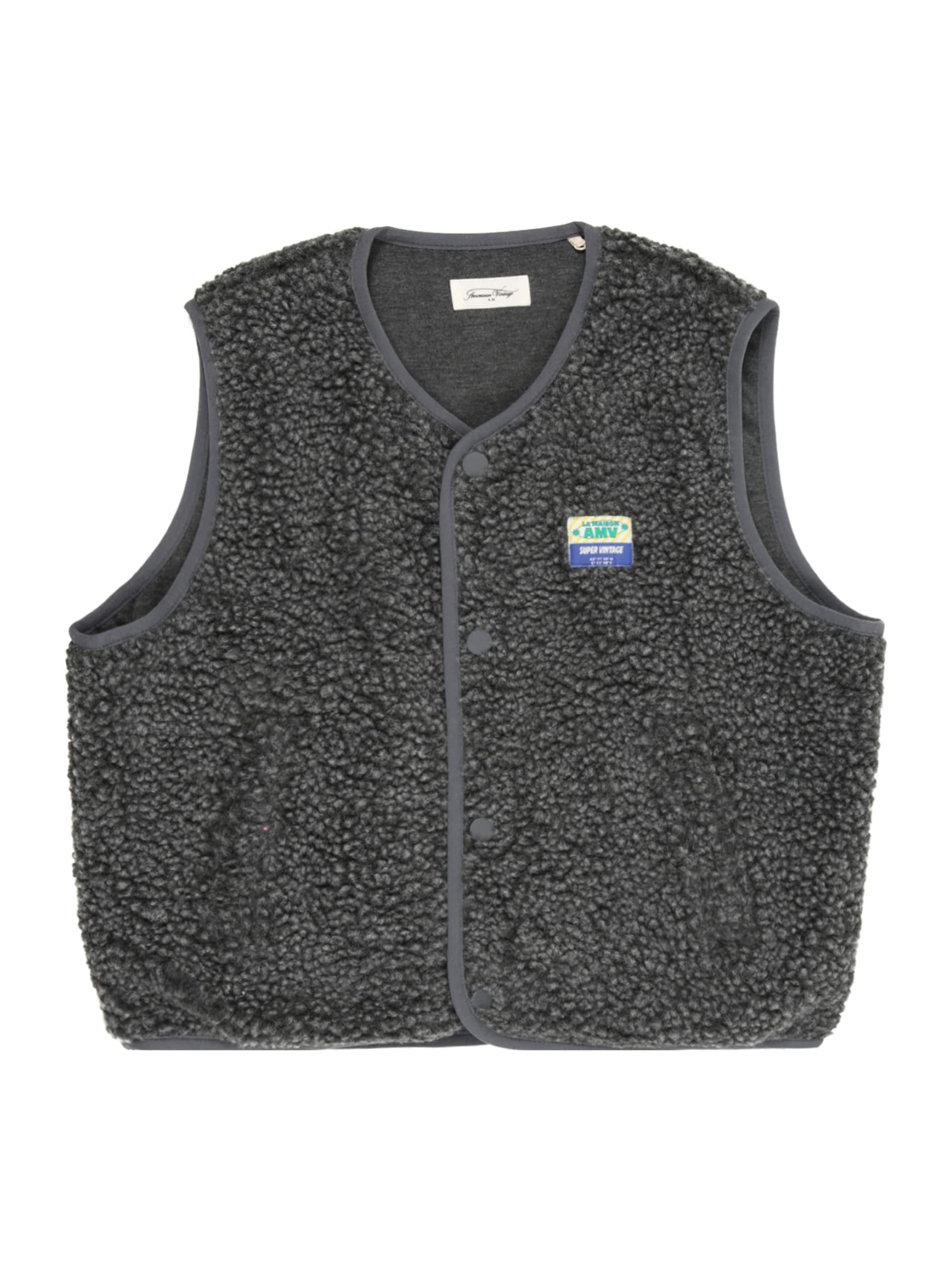 AMERICAN VINTAGE Vest 'HOKTOWN' i grå: forside