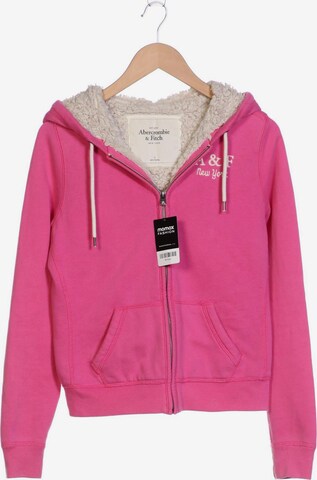 Abercrombie & Fitch Sweatshirt & Zip-Up Hoodie in L in Pink: front