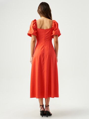 Sável Dress 'LUA' in Red: back