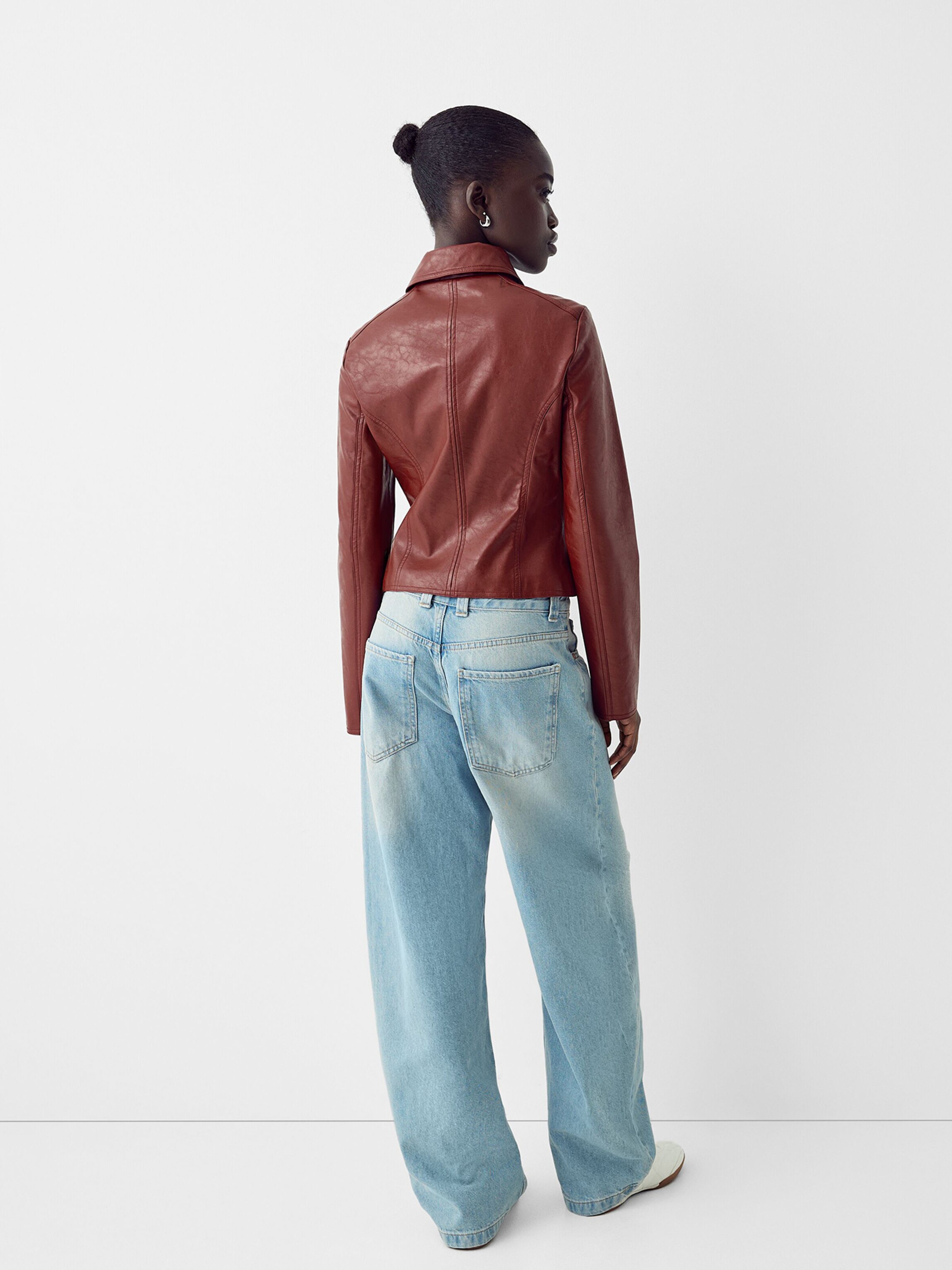 Veste rouge bershka sale