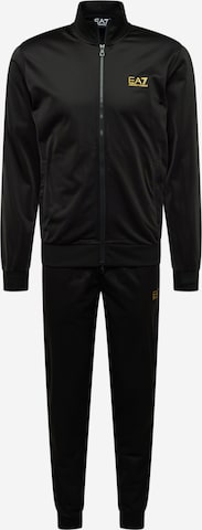 Survêtement EA7 Emporio Armani en noir : devant