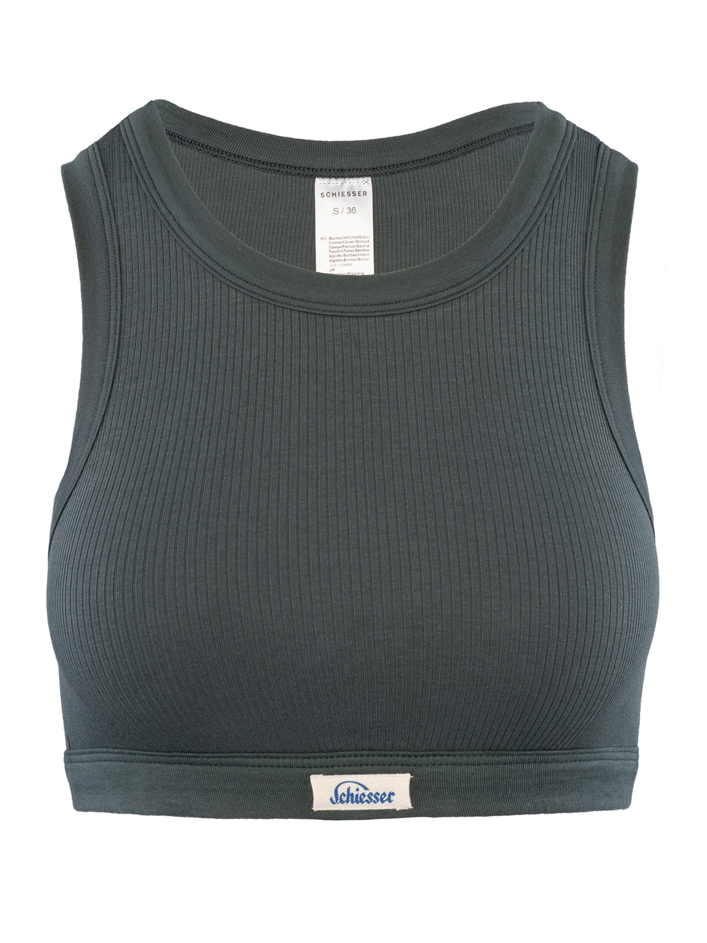 SCHIESSER BH 'Revival Paula' in Grün: Vorderseite