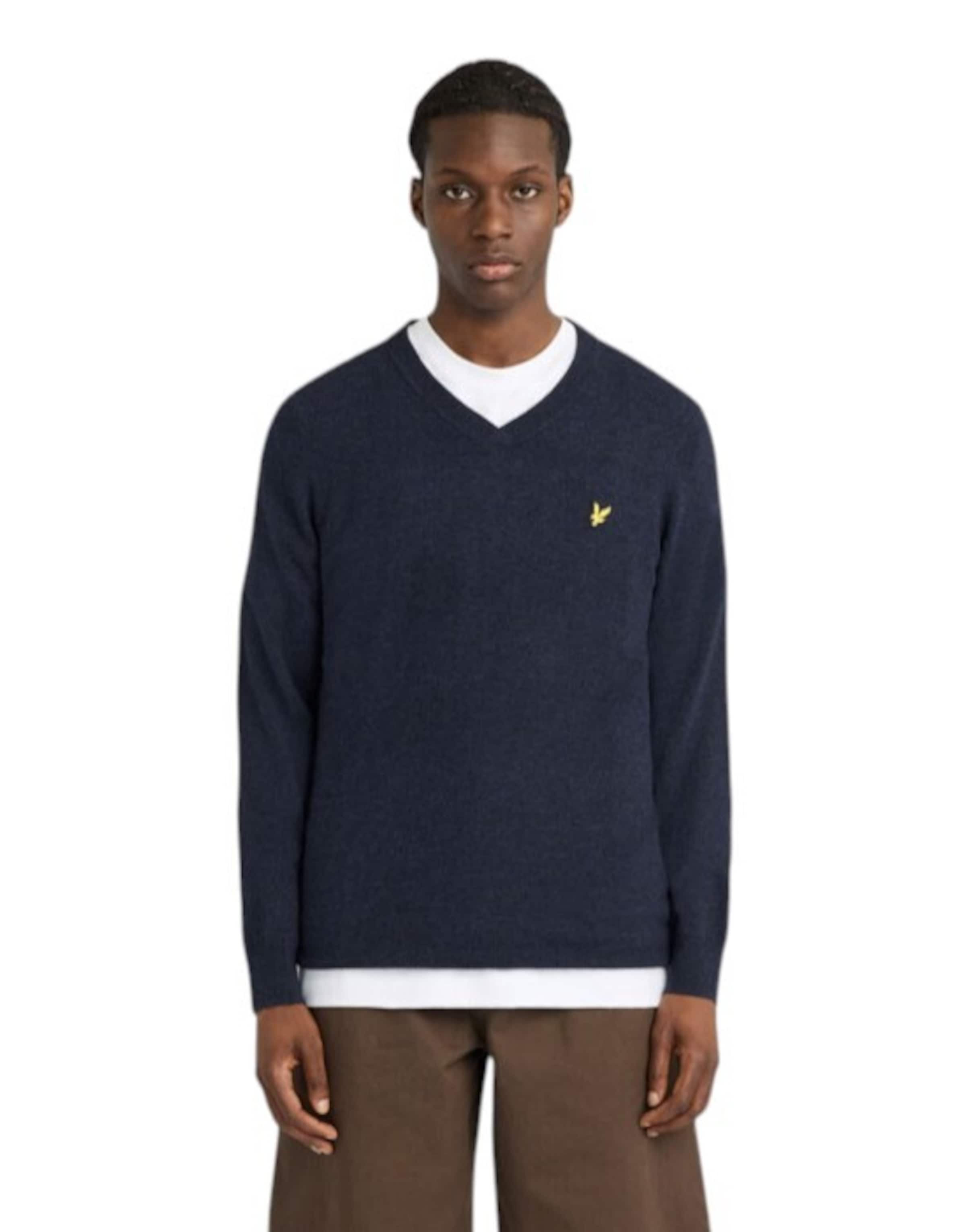Lyle & Scott Trui in Blauw: voorkant