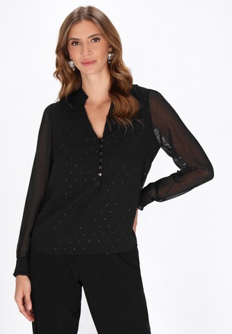 faina - Blusa en negro: frente