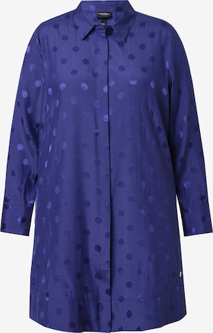 Chemisier Ulla Popken en bleu : devant