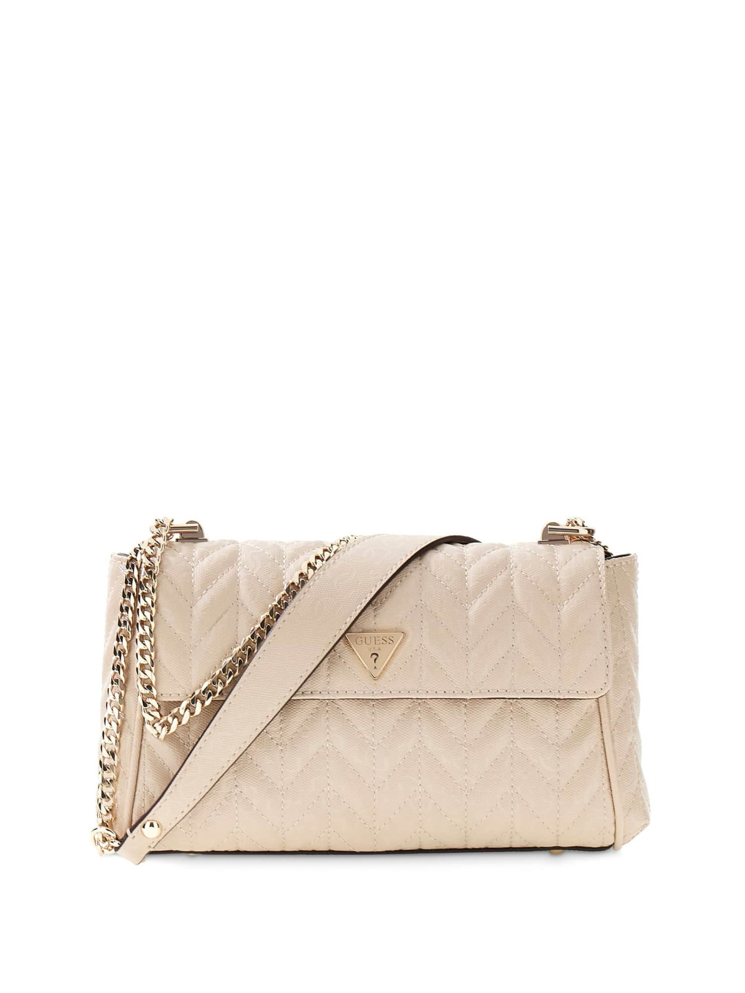 GUESS Umhängetasche 'Stacey' in Beige: Vorderseite