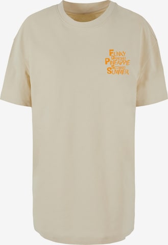 Merchcode Shirt 'Funky Pineapple' in Beige: Vorderseite