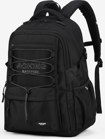 Aoking Backpack in Black: front