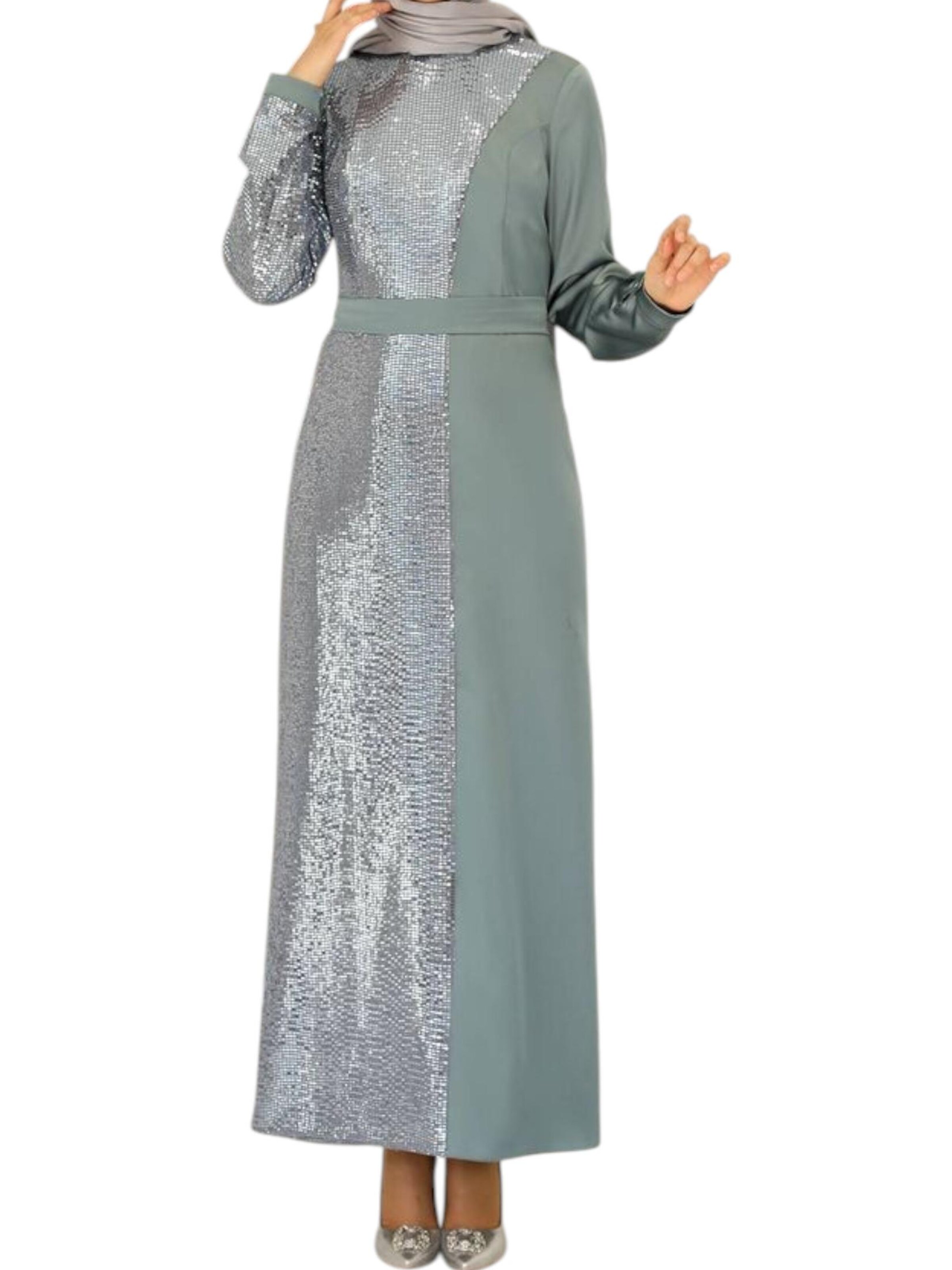 fashionshowcase Festkjole 'Firuze' i grøn