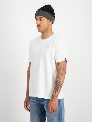 ALPHA INDUSTRIES T-shirt 'Basic TPU' i vit