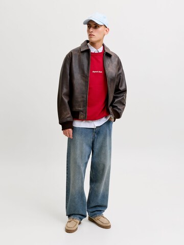 Sweat-shirt JACK & JONES en rouge