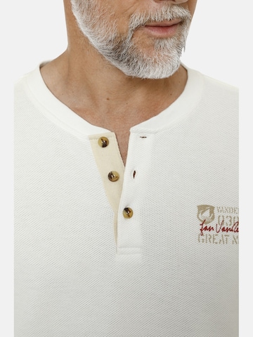 T-Shirt ' Ivor ' Jan Vanderstorm en blanc