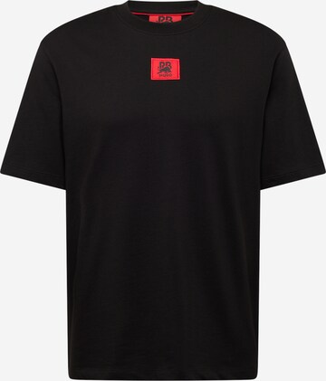 melns HUGO T-Krekls 'Drambok': no priekšpuses