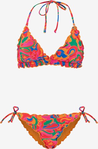 Shiwi Triangle Bikini in Mixed colors: front