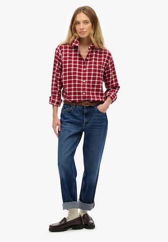 Chemisier Superdry en rouge