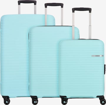 American Tourister Kofferset 'Liftoff' in Blau: Vorderseite
