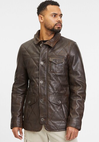 Gipsy Between-Season Jacket in Brown: front