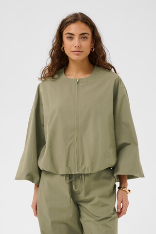 CULTURE Between-season jacket 'Bendine' in Green: front