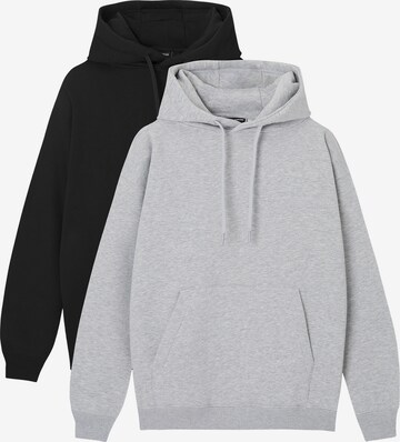 Pull&Bear Sweatshirt in Grijs: voorkant