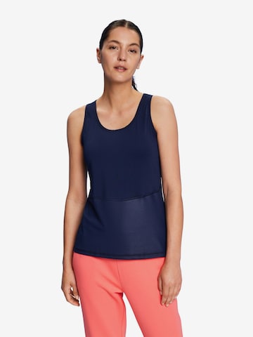 ESPRIT Sporttop in Blauw: voorkant