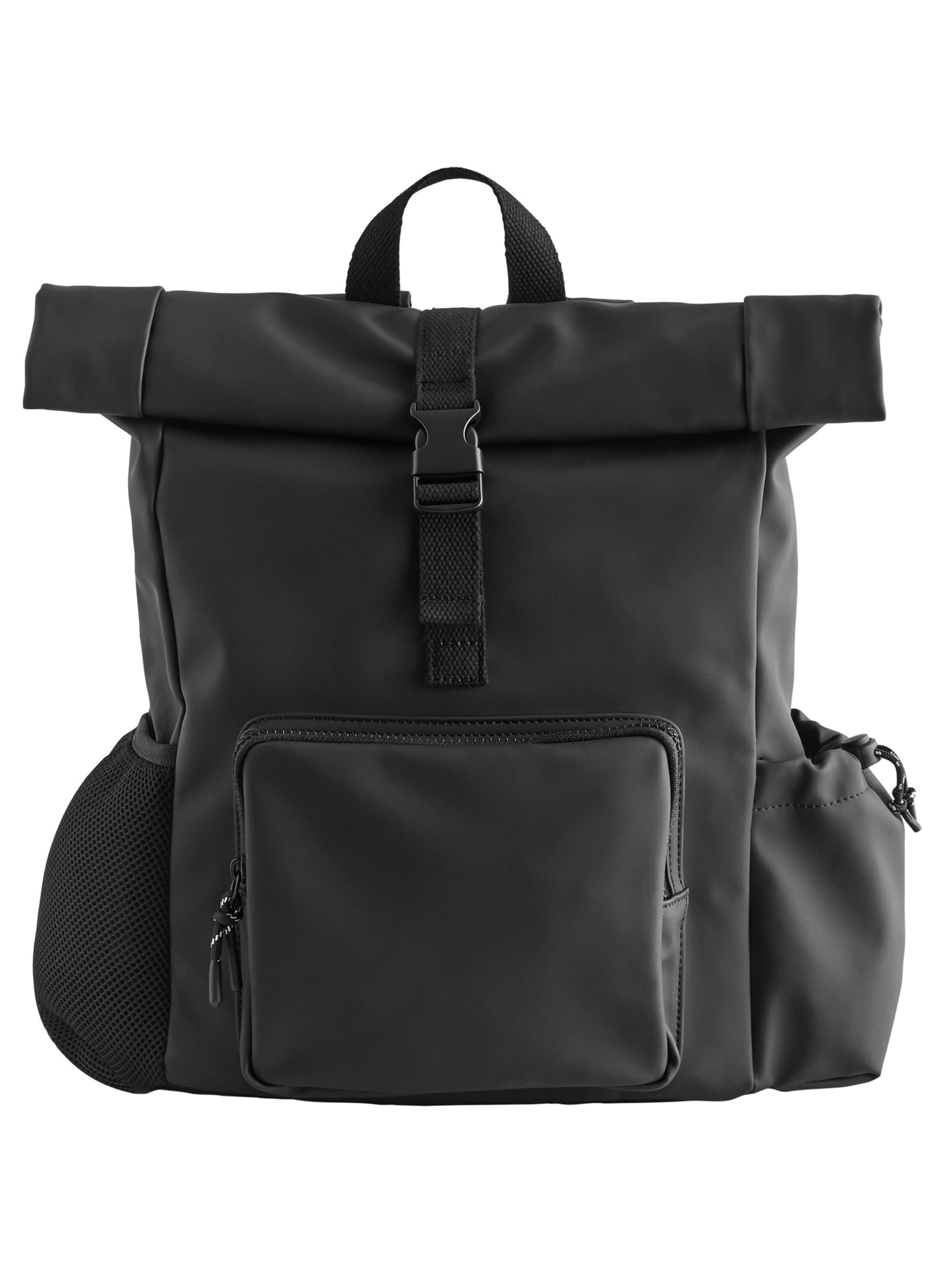 Next Rucksack in Schwarz: Vorderseite