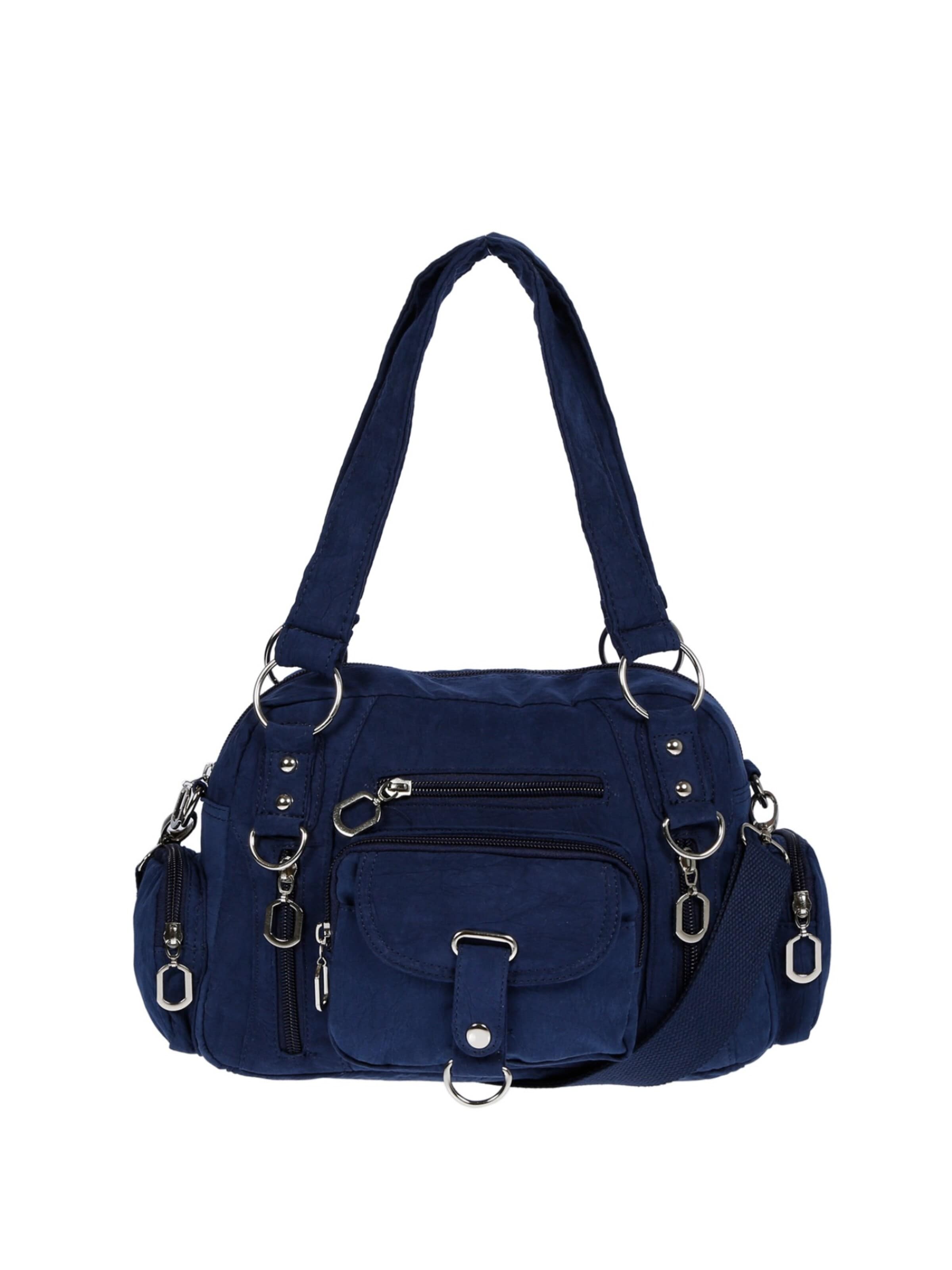 Christian Wippermann Handbag 'Damenhandtasche Schultertasche Tasche Umhängetasche' in Blue: front