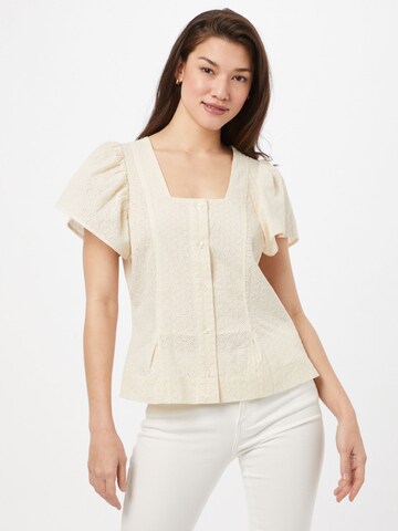 Camicia da donna 'Bilbao' di SECOND FEMALE in beige: frontale