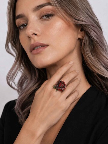 RteRme Ring 'Rose Enamel Flower Ring' in Red