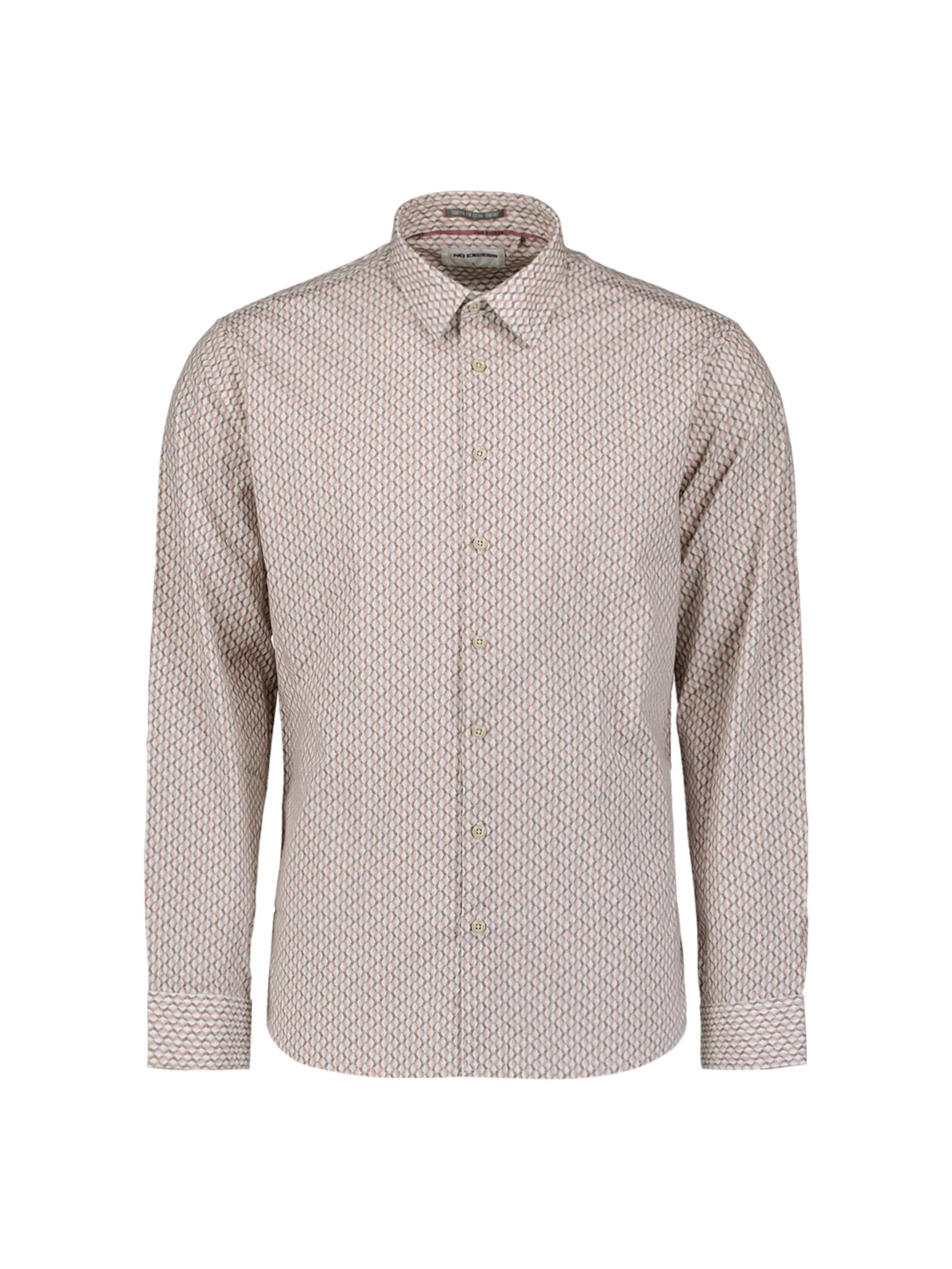 No Excess Button Up Shirt in Dark green / Rose / White, Item view