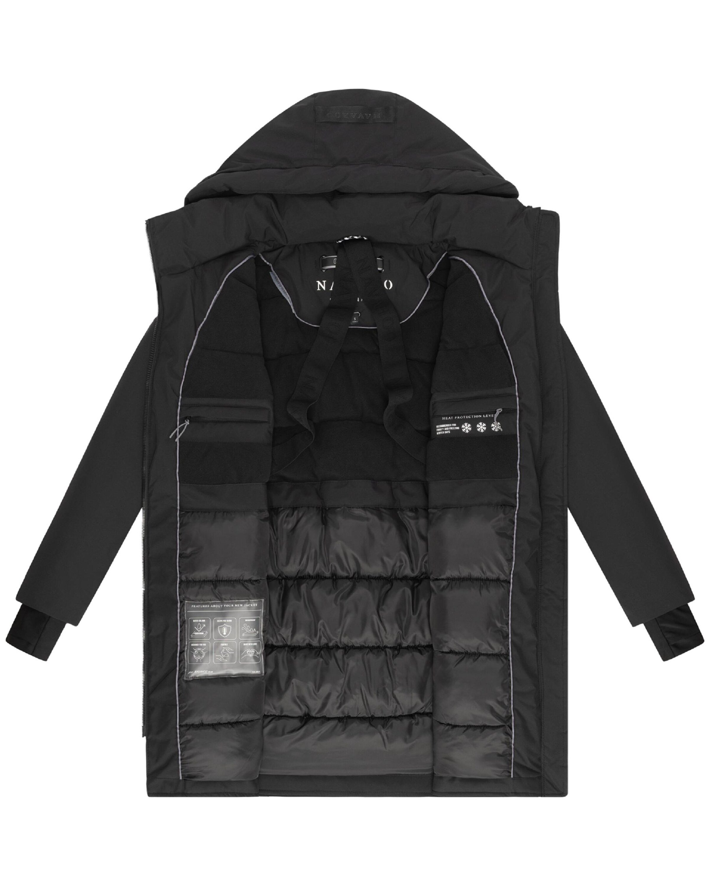 NAVAHOO Зимнее пальто 'Zart 14' в Черный