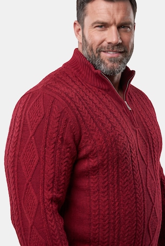 Men Plus Pullover in Rot