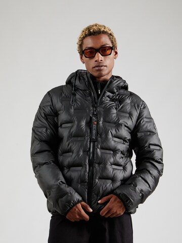 INDICODE JEANS Jacke 'Bolonzo' in Schwarz: Vorderseite