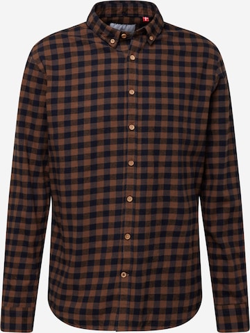 Kronstadt Button Up Shirt 'Johan' in Blue: front