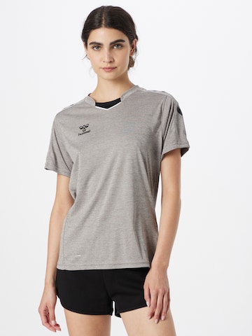 T-shirt fonctionnel Hummel en gris : devant