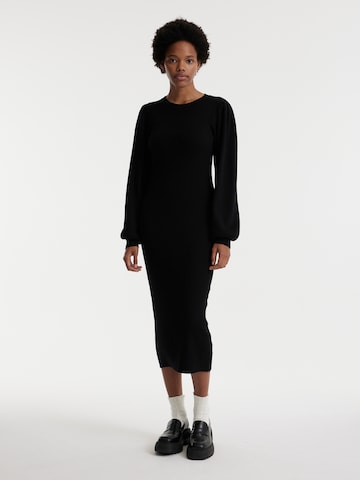 EDITED Knitted dress 'Jeanne' in Black