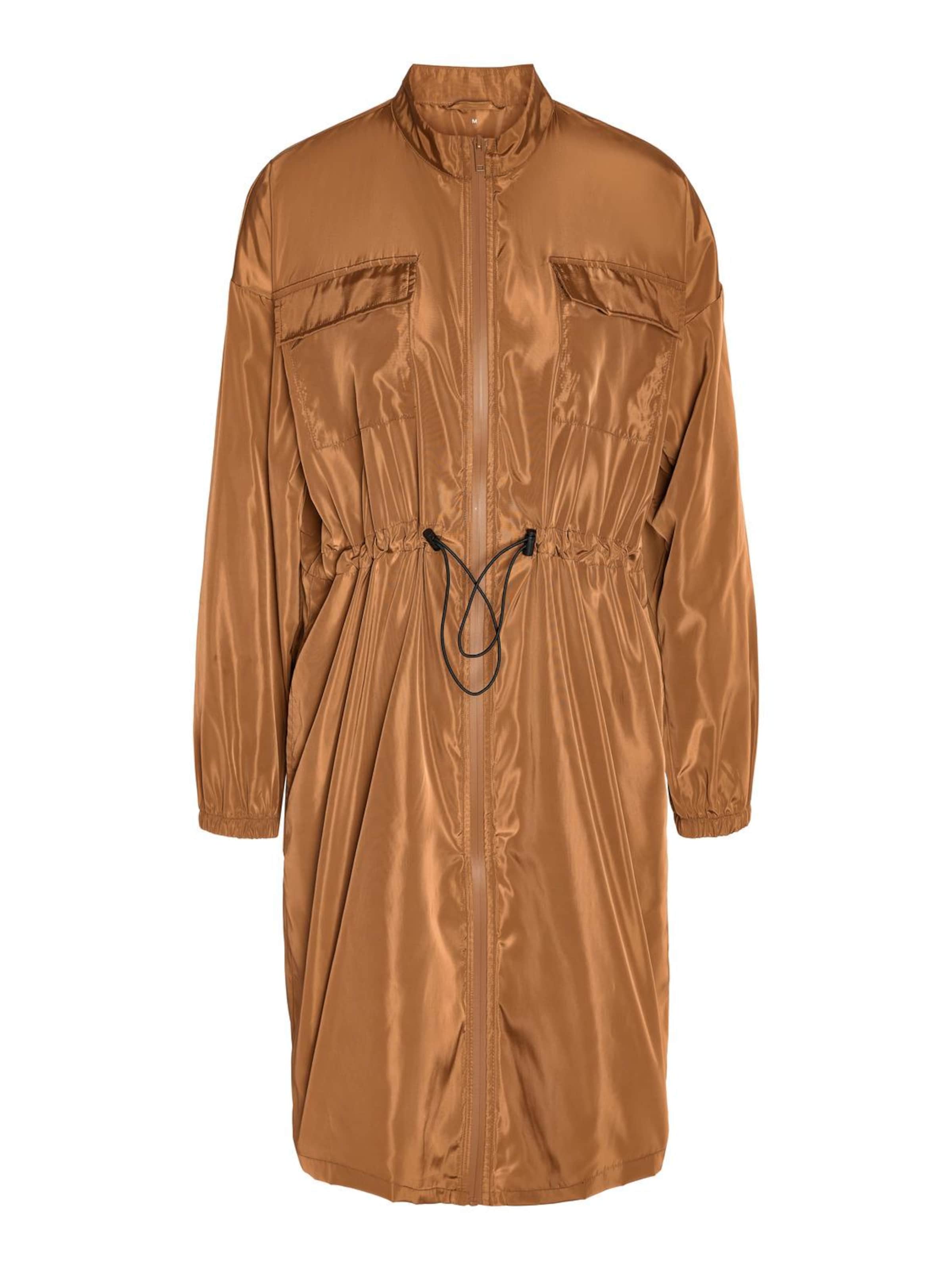 Noisy may Mantel 'SKY' in Braun: Vorderseite