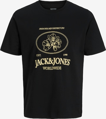 Jack & Jones Plus Shirt 'JORNantucket' in Zwart: voorkant