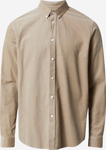 Samsøe Samsøe - Ajuste regular Camisa 'Liam' en gris: frente